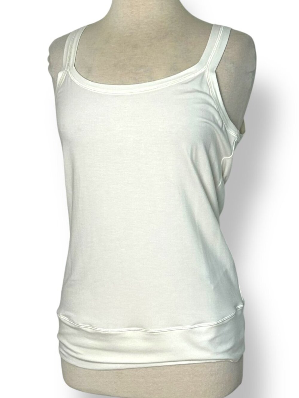 NWT Beate Heymann Evergreen Basic Off White Ivory Cream Tank Top Camisole Sz 40